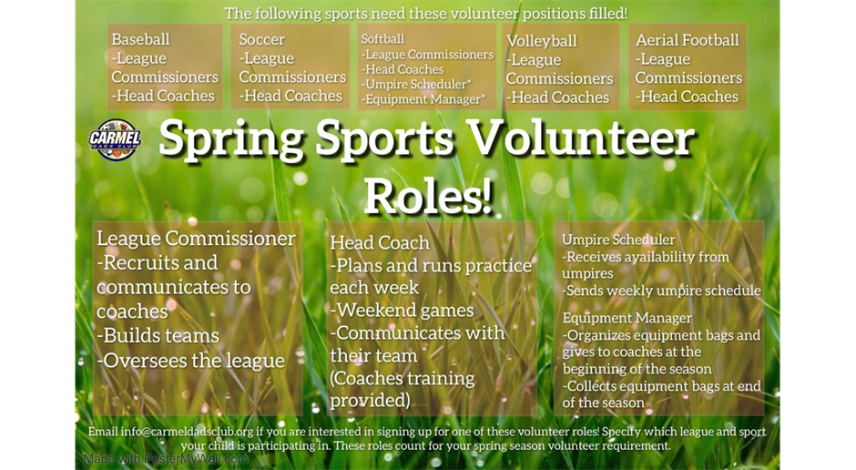 Come volunteer with CDC Sports! 