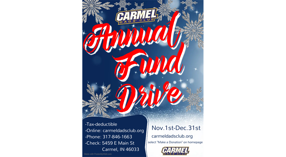 Annual Fund Drive - Nov. 1st Through Dec. 31st