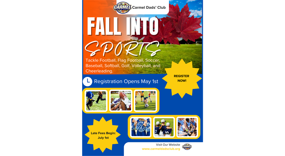 Fall Sports Registration Opens May 1st