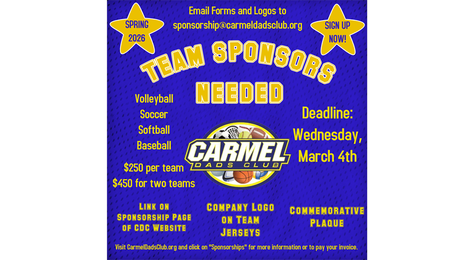 Sponsor a Spring Sports Team!