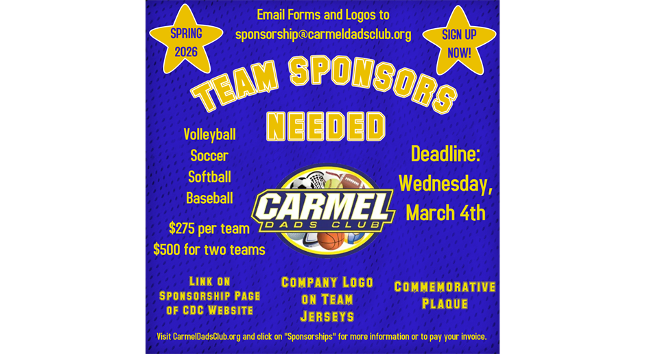 Sponsor a Spring Sports Team!