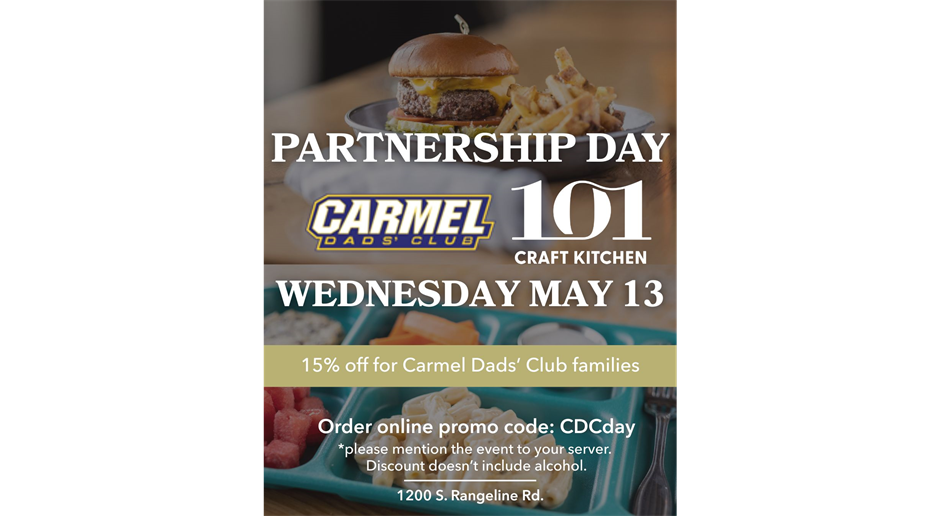 101 Craft Kitchen Dining Event - Save 15% May 13