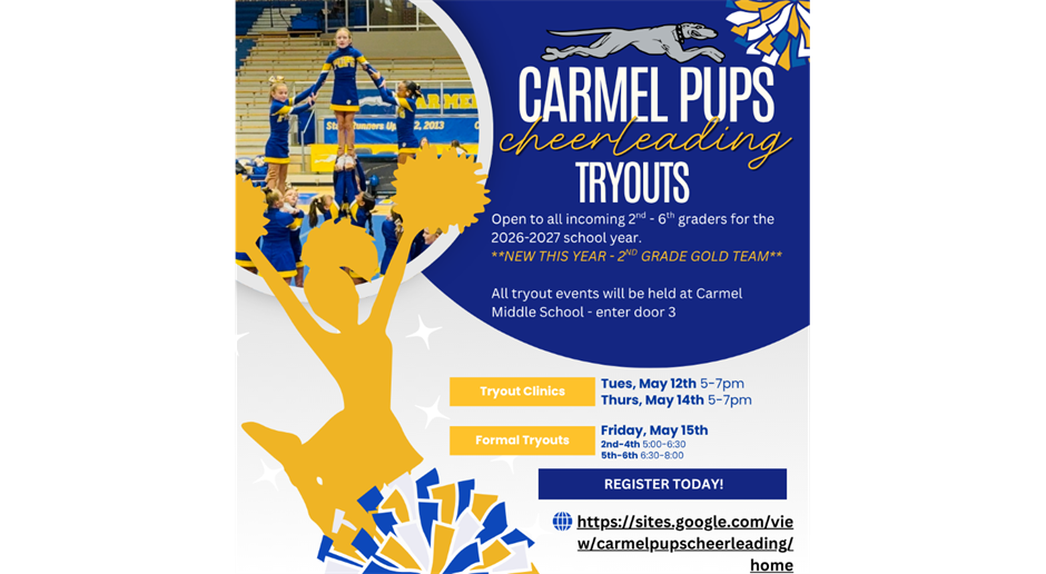 Carmel Pups Cheerleading Tryouts!